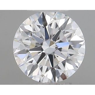 0.31 Carat Round F SI1 EX GIA Natural Diamond