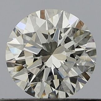 0.45 Carat Round H VVS1 EX GIA Natural Diamond