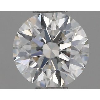 0.4 Carat Round H VS1 EX GIA Natural Diamond