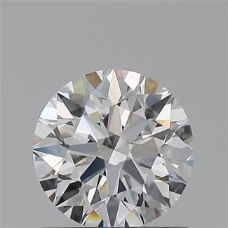 0.71 Carat Round D VVS2 EX GIA Natural Diamond