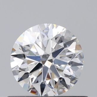 0.46 Carat Round F VS1 EX VG GIA Natural Diamond