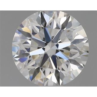 0.52 Carat Round G VVS2 EX GIA Natural Diamond