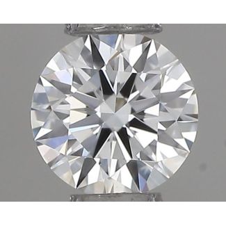 0.19 Carat Round F VVS2 EX GIA Natural Diamond