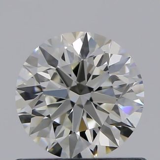 0.60 Carat Round I VVS1 EX GIA Natural Diamond