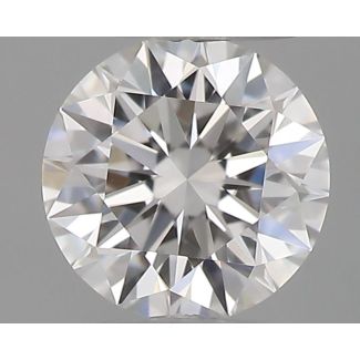 0.2 Carat Round F VVS2 EX GIA Natural Diamond