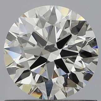 0.84 Carat Round E VVS2 EX GIA Natural Diamond