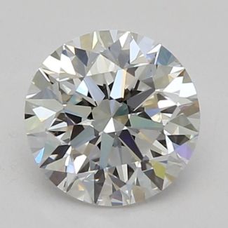 0.60 Carat Round D VVS2 VG EX GIA Natural Diamond