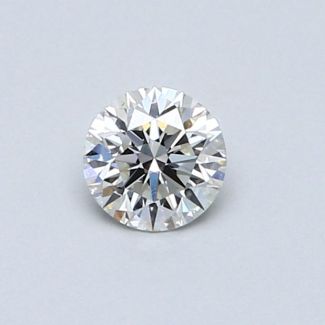 0.38 Carat Round I VS2 EX VG GIA Natural Diamond