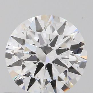 0.53 Carat Round D SI1 EX GIA Natural Diamond