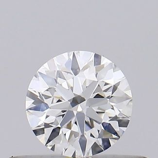 0.31 Carat Round H VVS2 EX GIA Natural Diamond