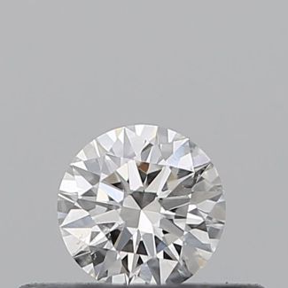 0.21 Carat Round E SI1 EX VG GIA Natural Diamond