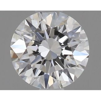 0.32 Carat Round D VVS2 EX GIA Natural Diamond