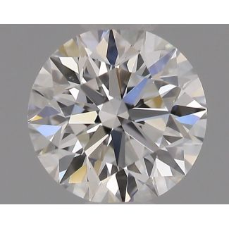 0.41 Carat Round F VVS2 EX GIA Natural Diamond