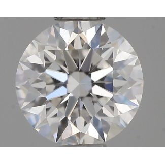 0.55 Carat Round F VVS2 EX GIA Natural Diamond