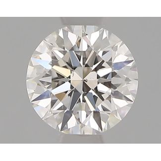 0.42 Carat Round G SI1 EX GIA Natural Diamond