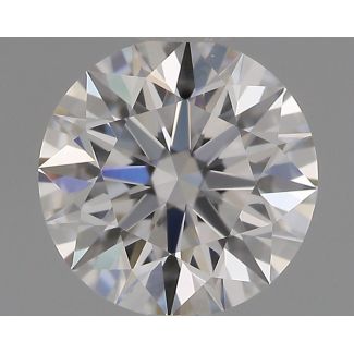 0.55 Carat Round H VVS1 EX GIA Natural Diamond