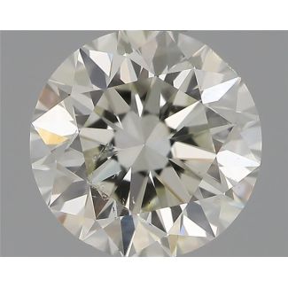 0.70 Carat Round H SI2 VG EX IGI Natural Diamond