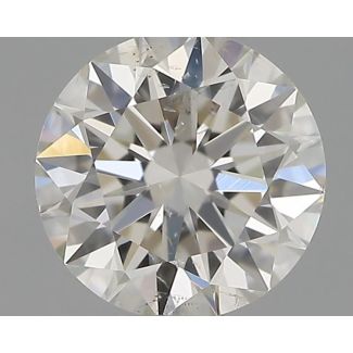 0.32 Carat Round H SI1 EX IGI Natural Diamond