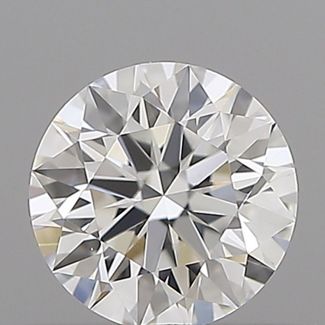 0.37 Carat Round E VVS1 EX GIA Natural Diamond