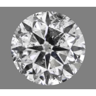 1.33 Carat Round J I2 VG EX GIA Natural Diamond