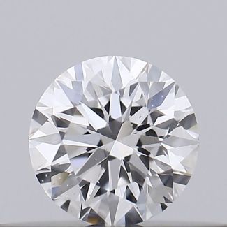 0.19 Carat Round D SI1 EX GIA Natural Diamond