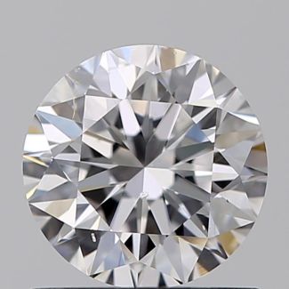 0.81 Carat Round D SI1 VG EX GIA Natural Diamond