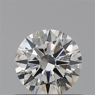 0.51 Carat Round H VVS1 EX GIA Natural Diamond