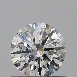 0.5 Carat Round G SI1 EX VG GIA Natural Diamond