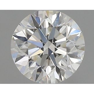 0.6 Carat Round H VS1 EX GD GIA Natural Diamond