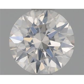 0.54 Carat Round G SI2 EX GIA Natural Diamond