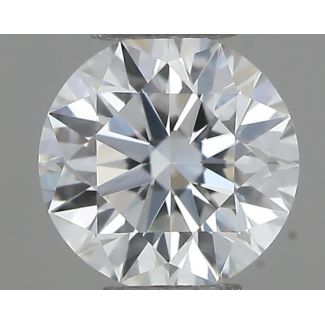 0.22 Carat Round F VVS1 EX GIA Natural Diamond