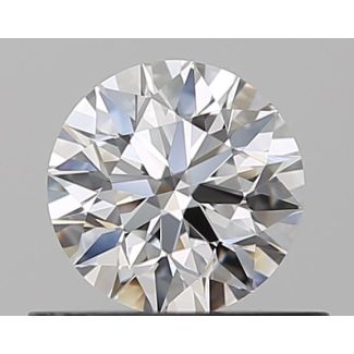 0.5 Carat Round D VVS2 EX GIA Natural Diamond