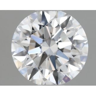 0.62 Carat Round E VVS1 EX GIA Natural Diamond