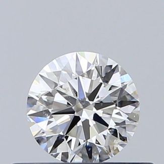 0.40 Carat Round G SI2 EX VG GIA Natural Diamond