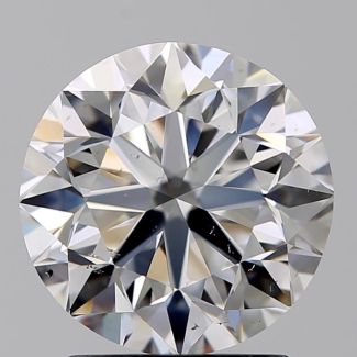 2.01 Carat Round E SI1 VG EX GIA Natural Diamond