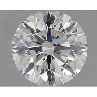 0.7 Carat Round H SI2 EX GIA Natural Diamond