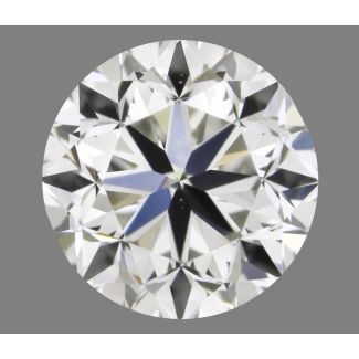 0.50 Carat Round J VS1 GD EX GIA Natural Diamond