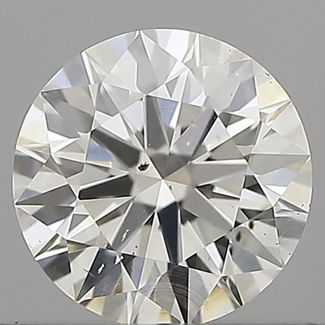 0.56 Carat Round H SI1 EX IGI Natural Diamond