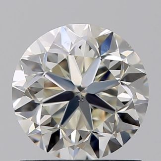 1.01 Carat Round J SI1 GD EX GIA Natural Diamond