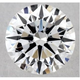 0.32 Carat Round D VVS2 EX GIA Natural Diamond