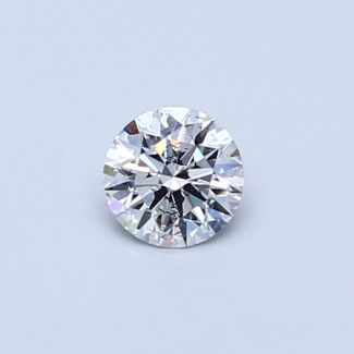 0.31 Carat Round E SI2 EX GIA Natural Diamond