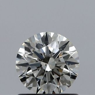 0.70 Carat Round K SI1 EX GIA Natural Diamond