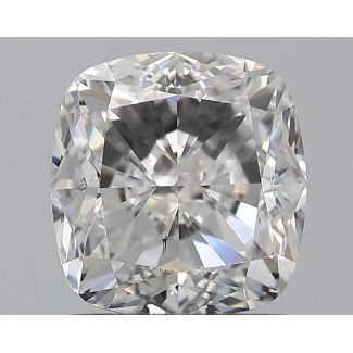 1.61 Carat Cushion Brilliant F SI1 - EX GIA Natural Diamond