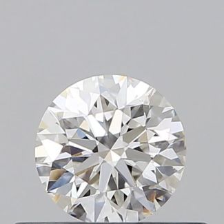 0.37 Carat Round F VS1 EX GIA Natural Diamond