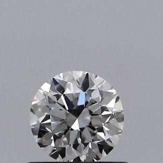 0.50 Carat Round F SI1 VG EX GIA Natural Diamond