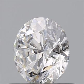 0.63 Carat Round E VVS1 EX GIA Natural Diamond