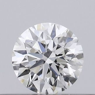 0.23 Carat Round F SI1 EX GIA Natural Diamond