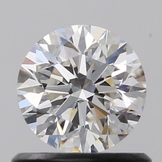 0.63 Carat Round F VVS1 EX GIA Natural Diamond