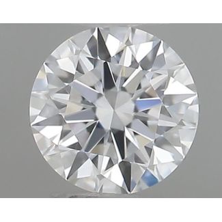 0.20 Carat Round D VVS2 EX GIA Natural Diamond