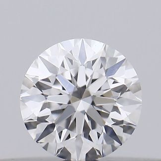 0.18 Carat Round D VVS1 EX GIA Natural Diamond